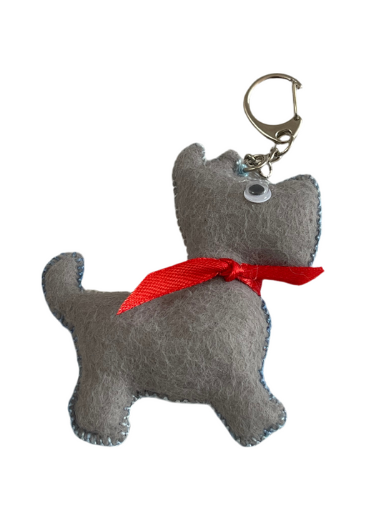 Mini Schnauzi – Felt Dog Keychain