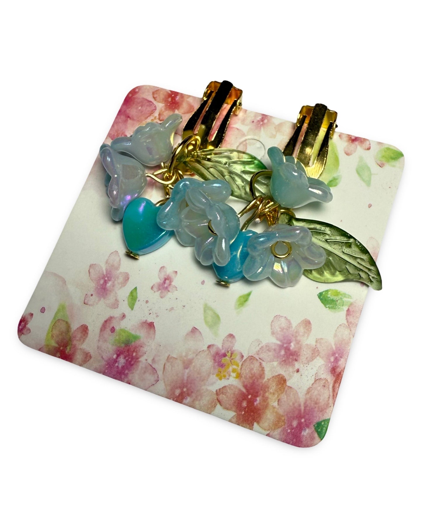 Morning Bloom – Blue Flower Jewelry Set