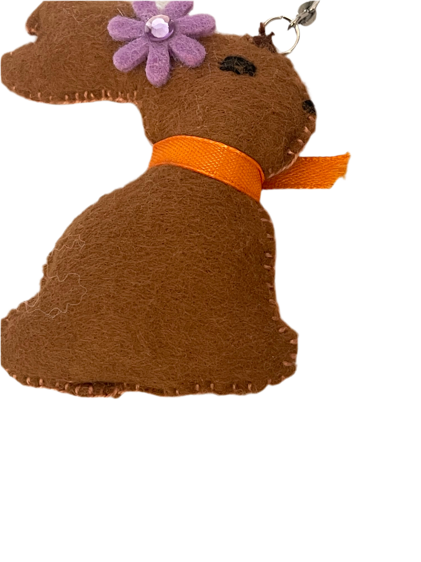 Hoppy Bunny Keychain – Handmade Soft Bunny Charm