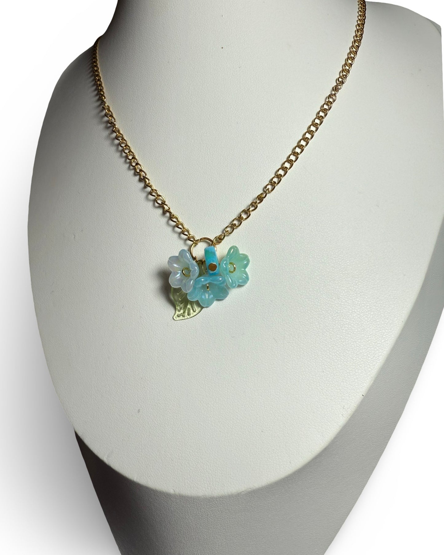 Morning Bloom – Blue Flower Jewelry Set