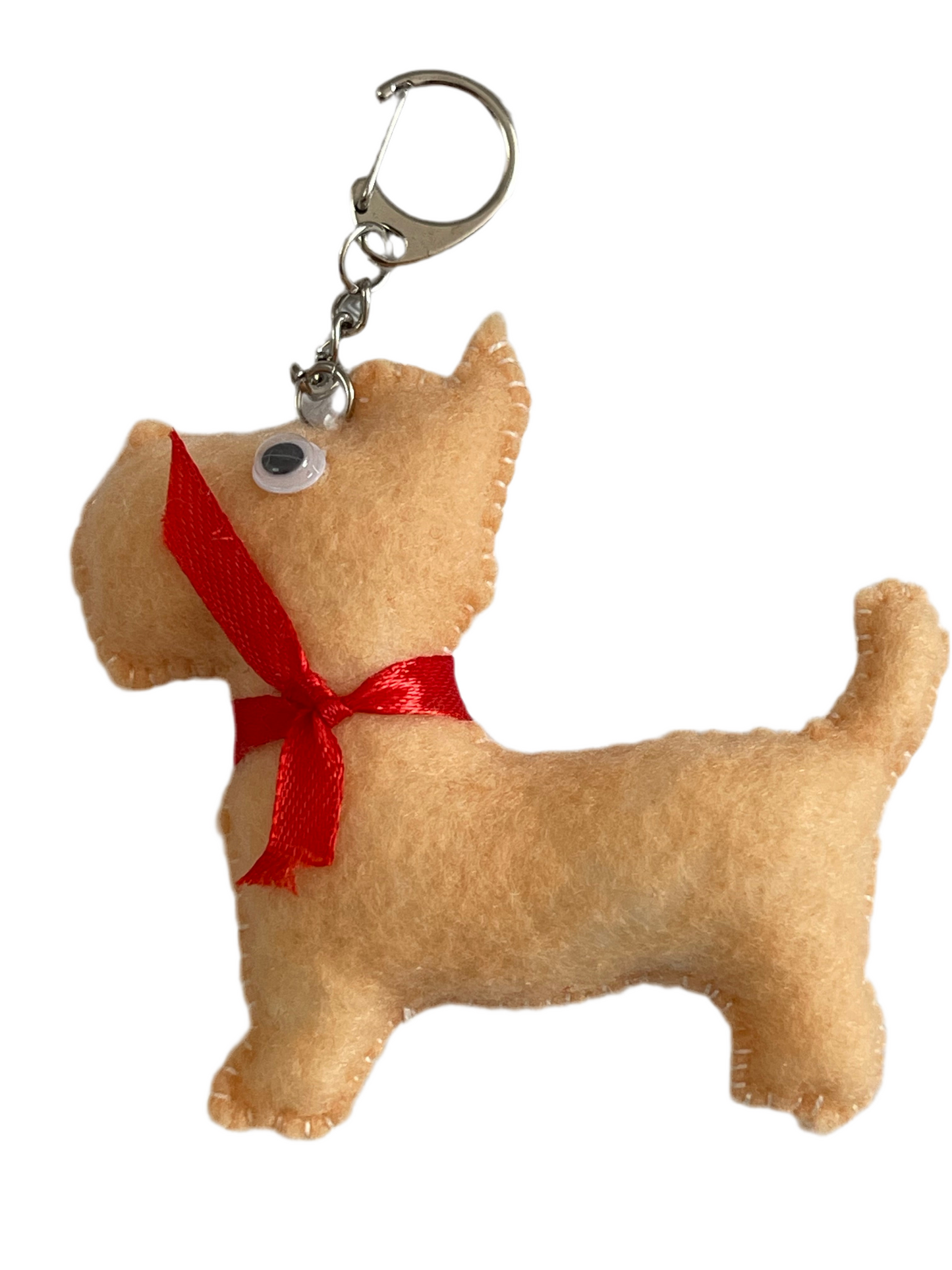 Mini Schnauzi – Felt Dog Keychain