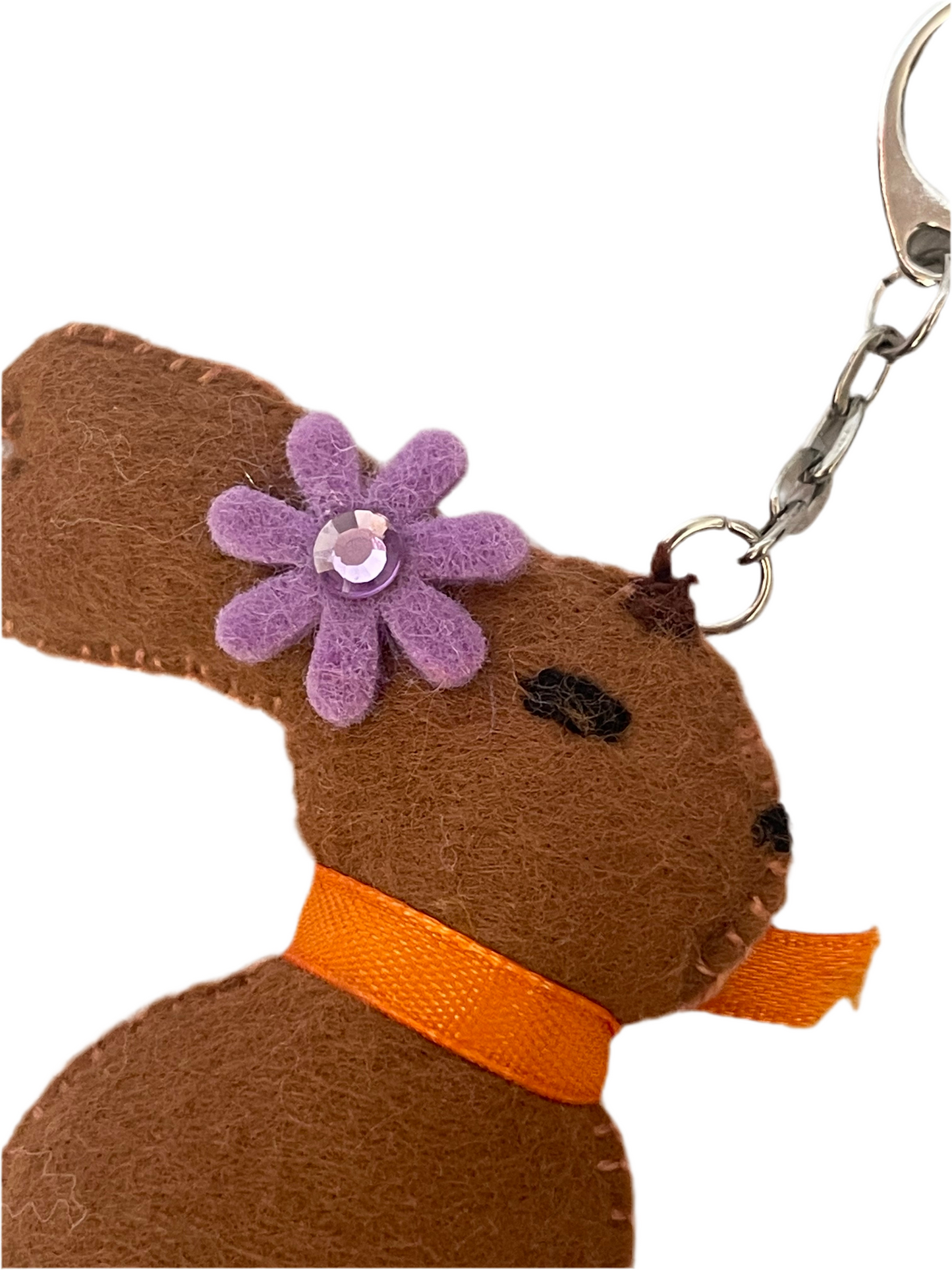 Hoppy Bunny Keychain – Handmade Soft Bunny Charm