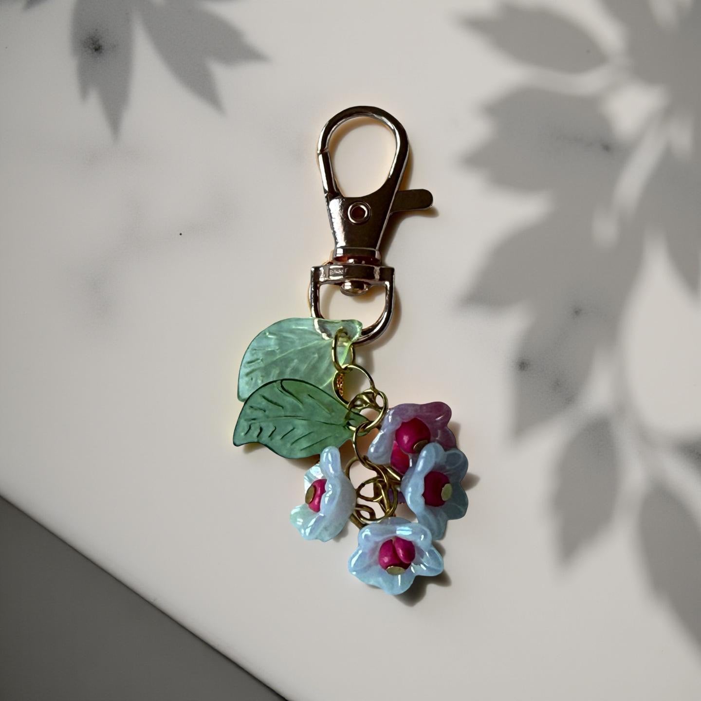 🌸 "Forget-Me-Not Bloom" Keychain Charm