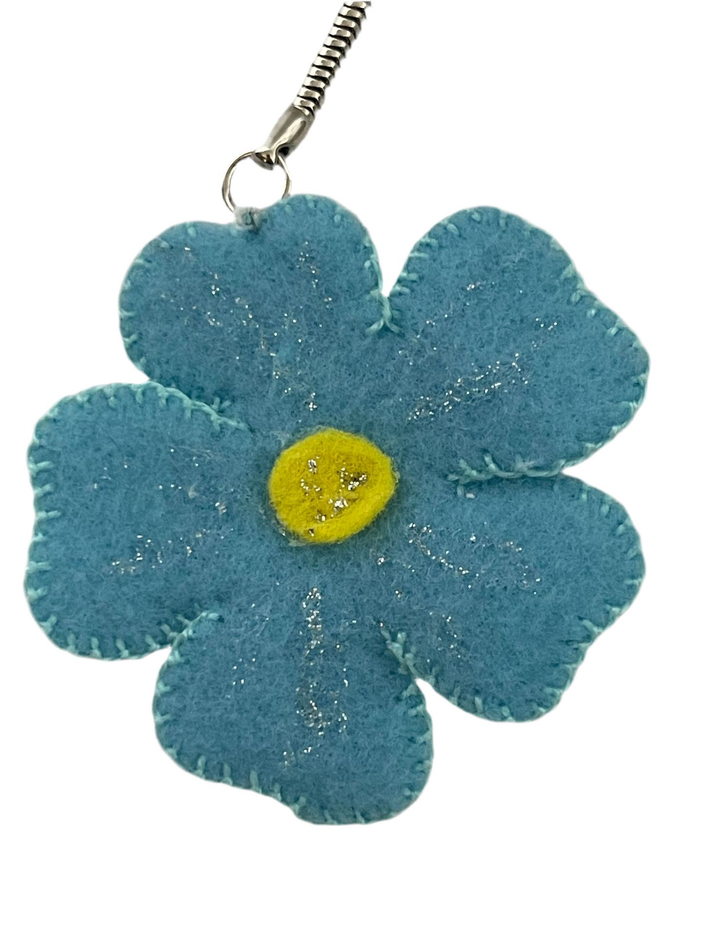 Forget-Me-Not Keychain