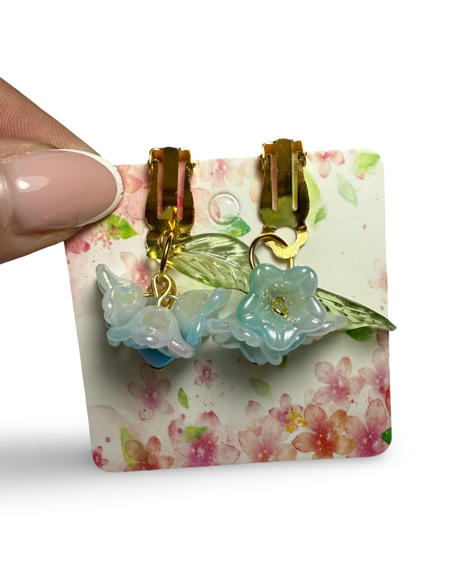 Morning Bloom – Blue Flower Jewelry Set