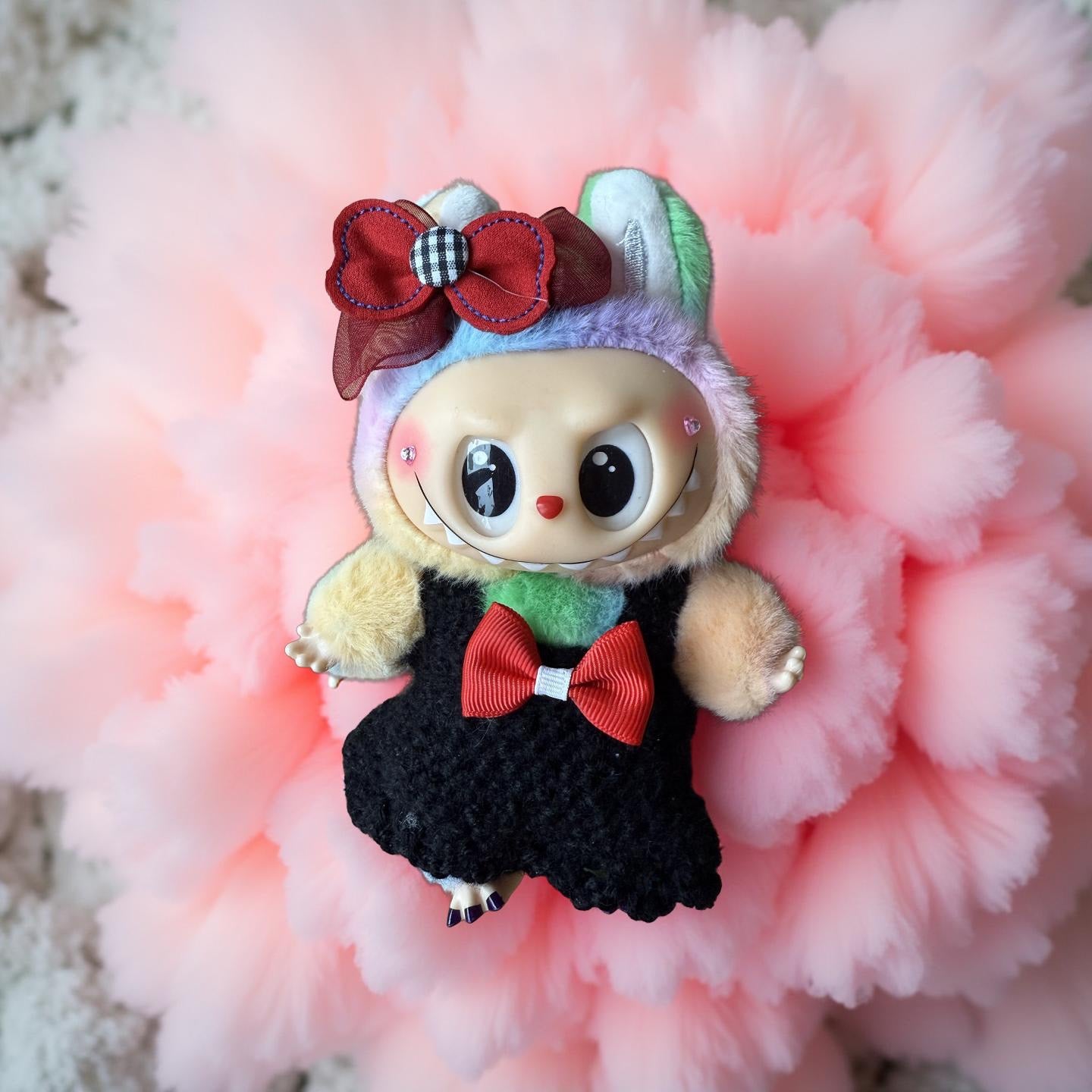 Crimson Bow Bunny 🌹🐰✨ Customized Lafufu