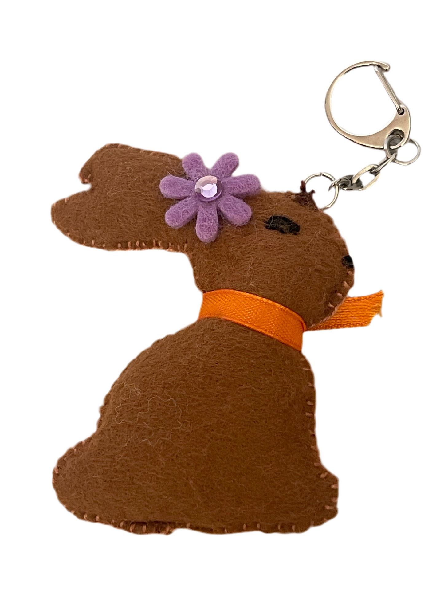 Hoppy Bunny Keychain – Handmade Soft Bunny Charm
