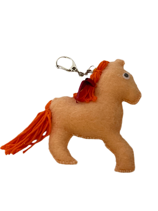 Golden Mane Pony Keychain
