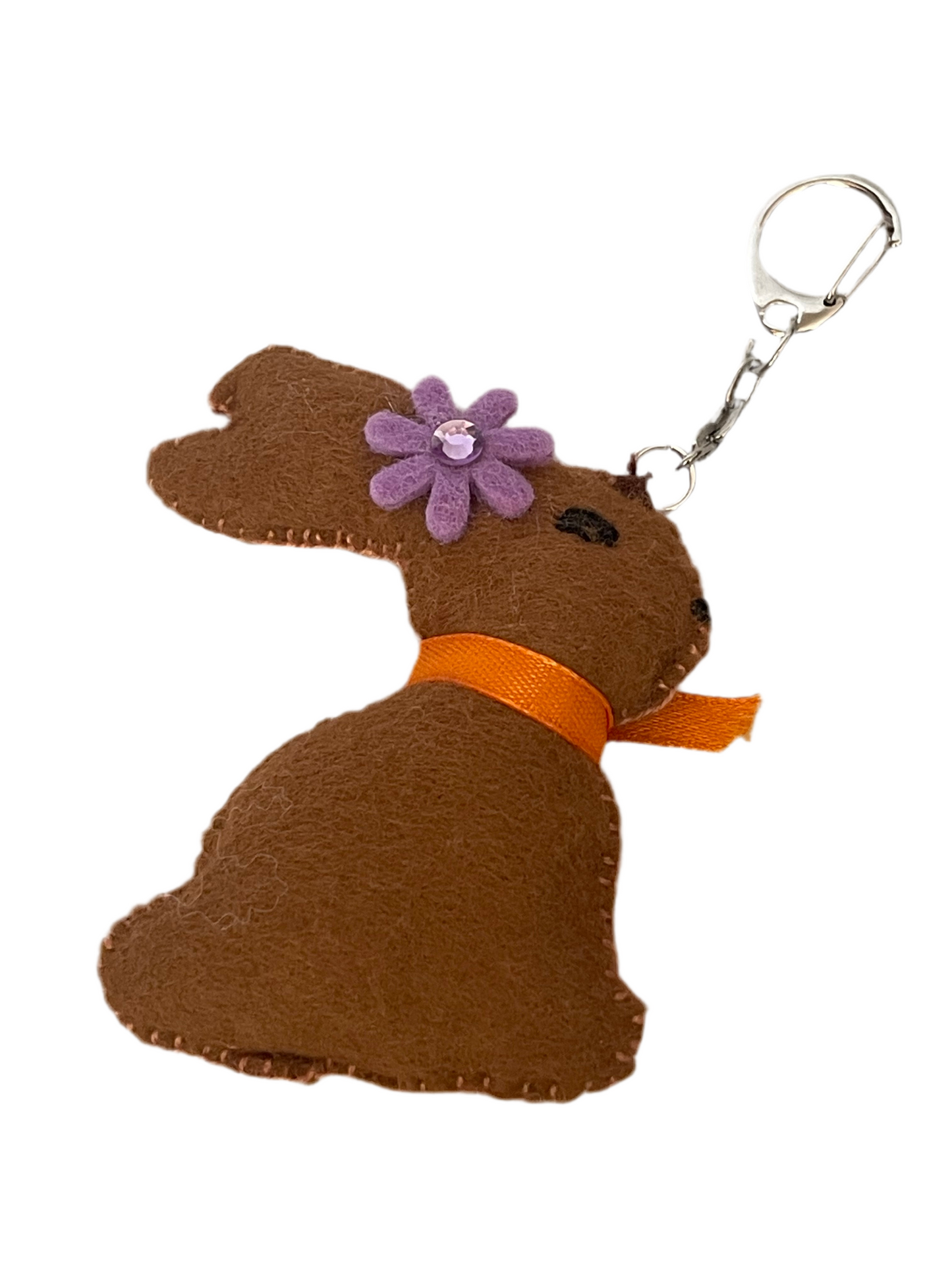 Hoppy Bunny Keychain – Handmade Soft Bunny Charm