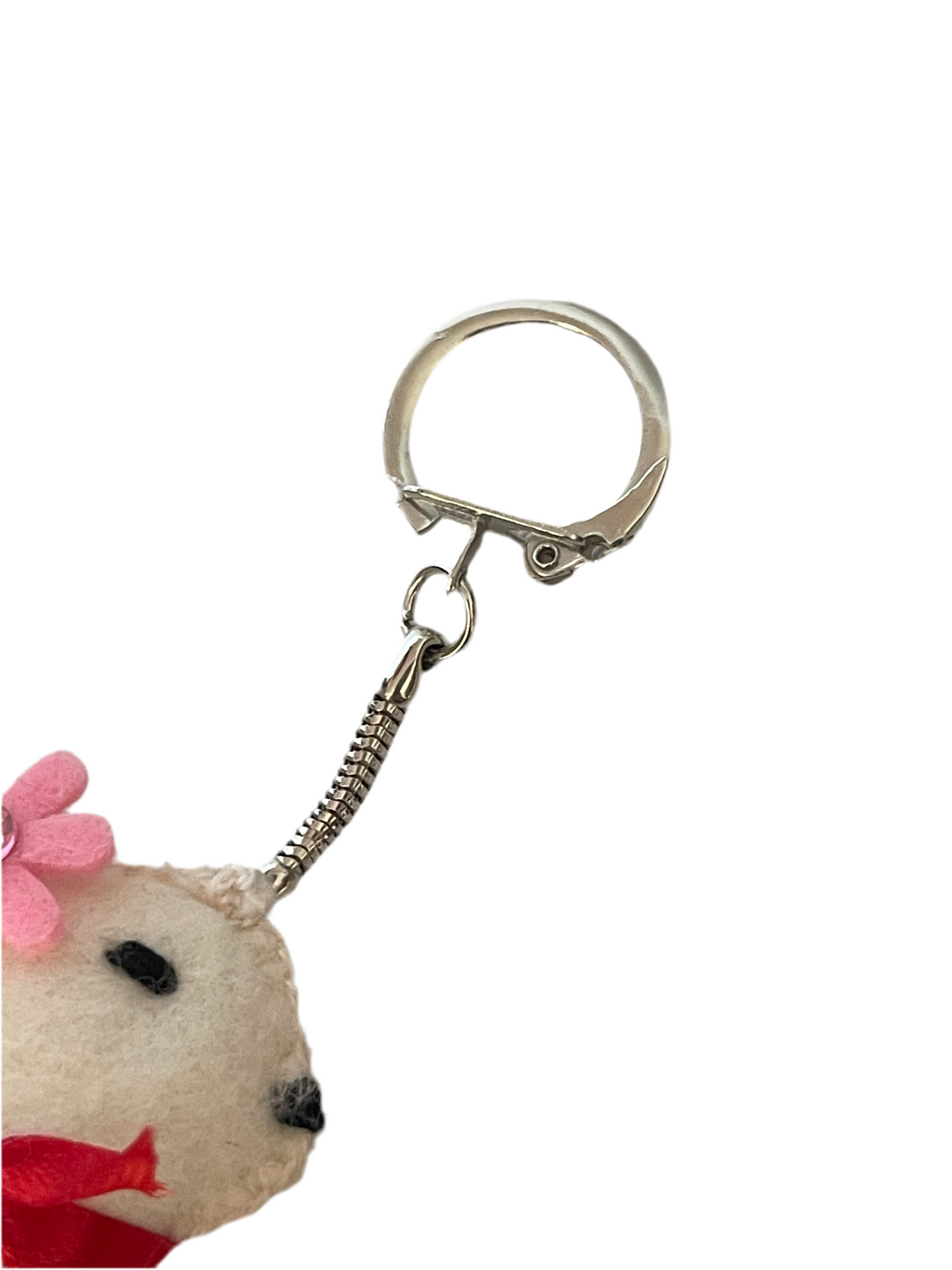 Hoppy Bunny Keychain – Handmade Soft Bunny Charm