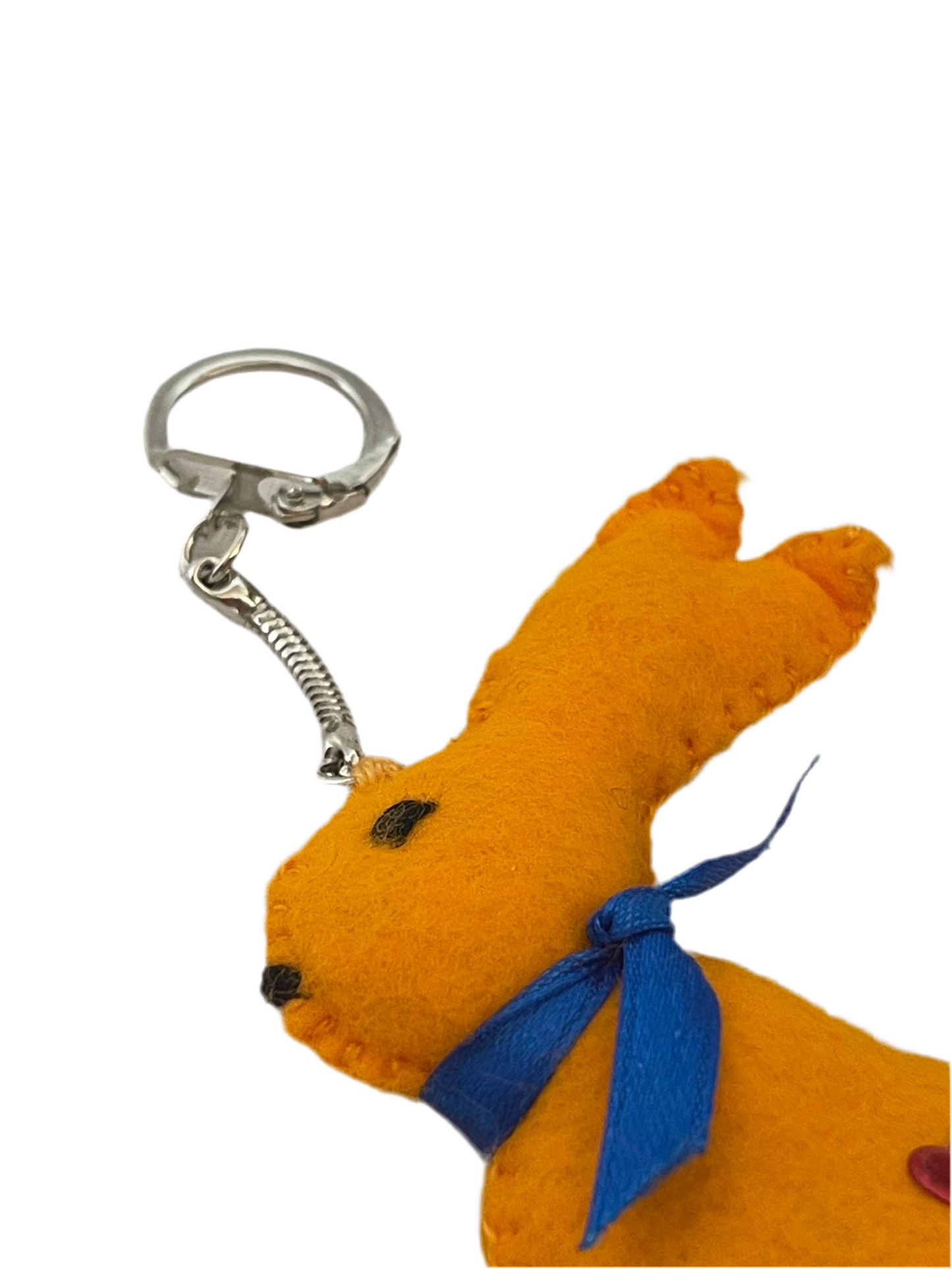 Hoppy Bunny Keychain – Handmade Soft Bunny Charm