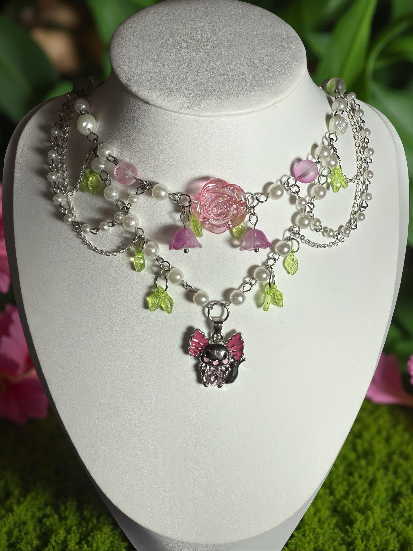 Axolotl Nymph Necklace 🌿✨