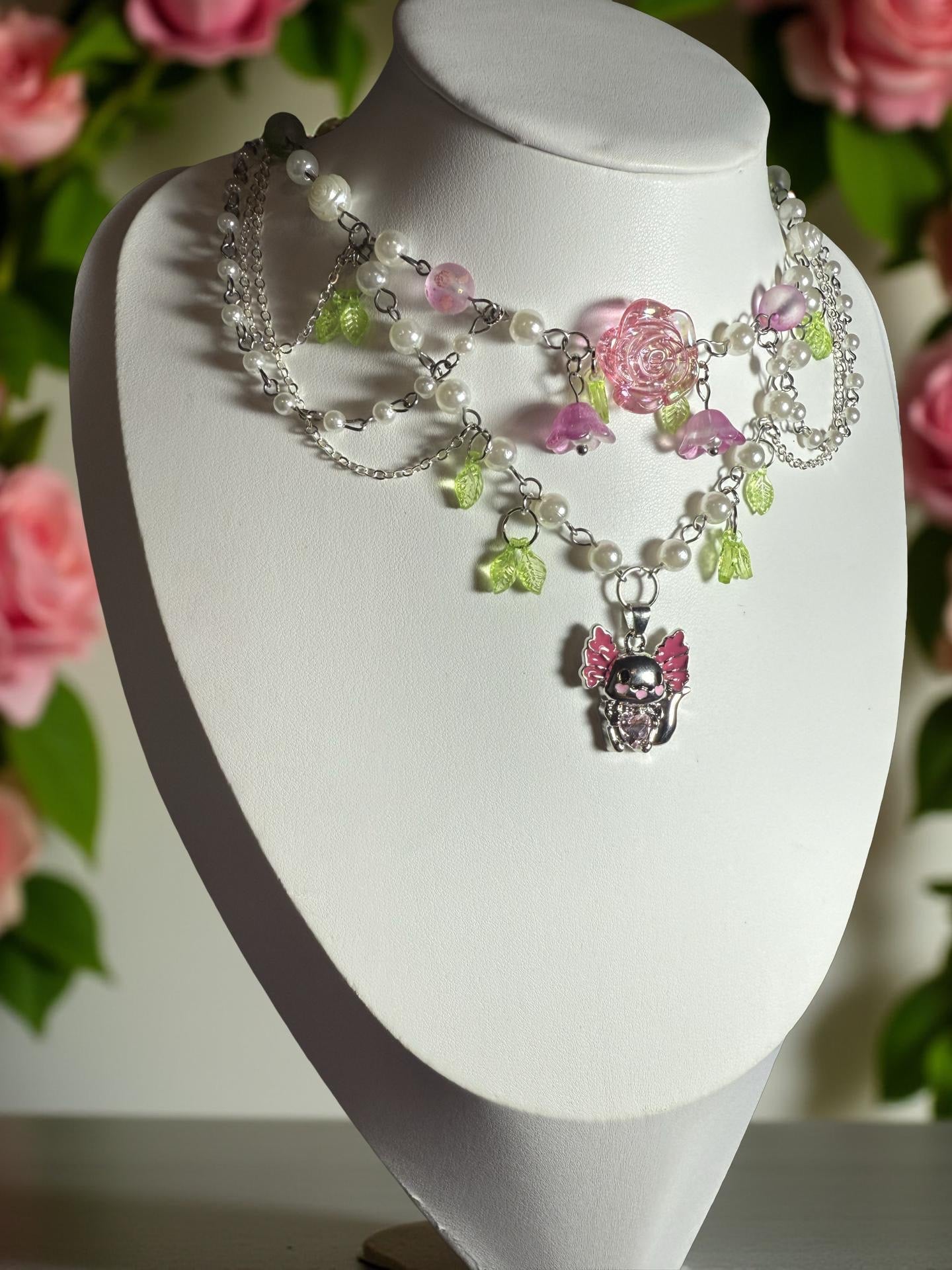 Axolotl Nymph Necklace 🌿✨