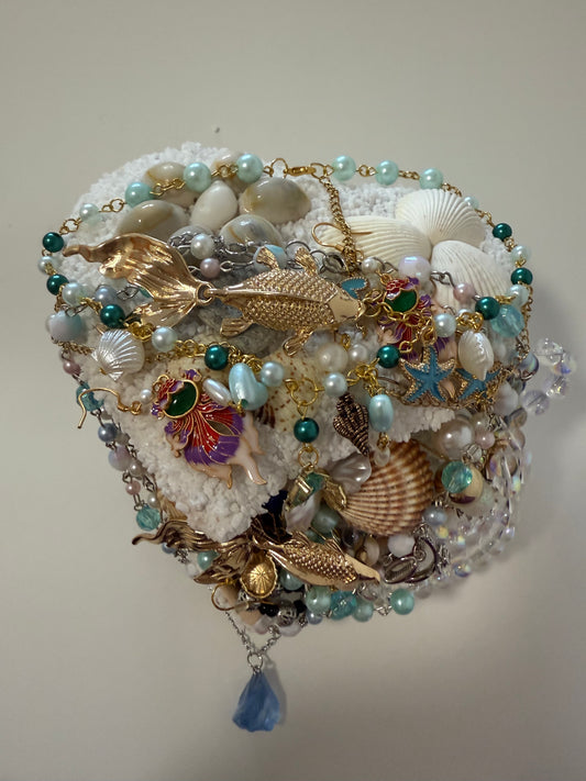 🐚 Ocean Treasure Mystery Jewelry Jar