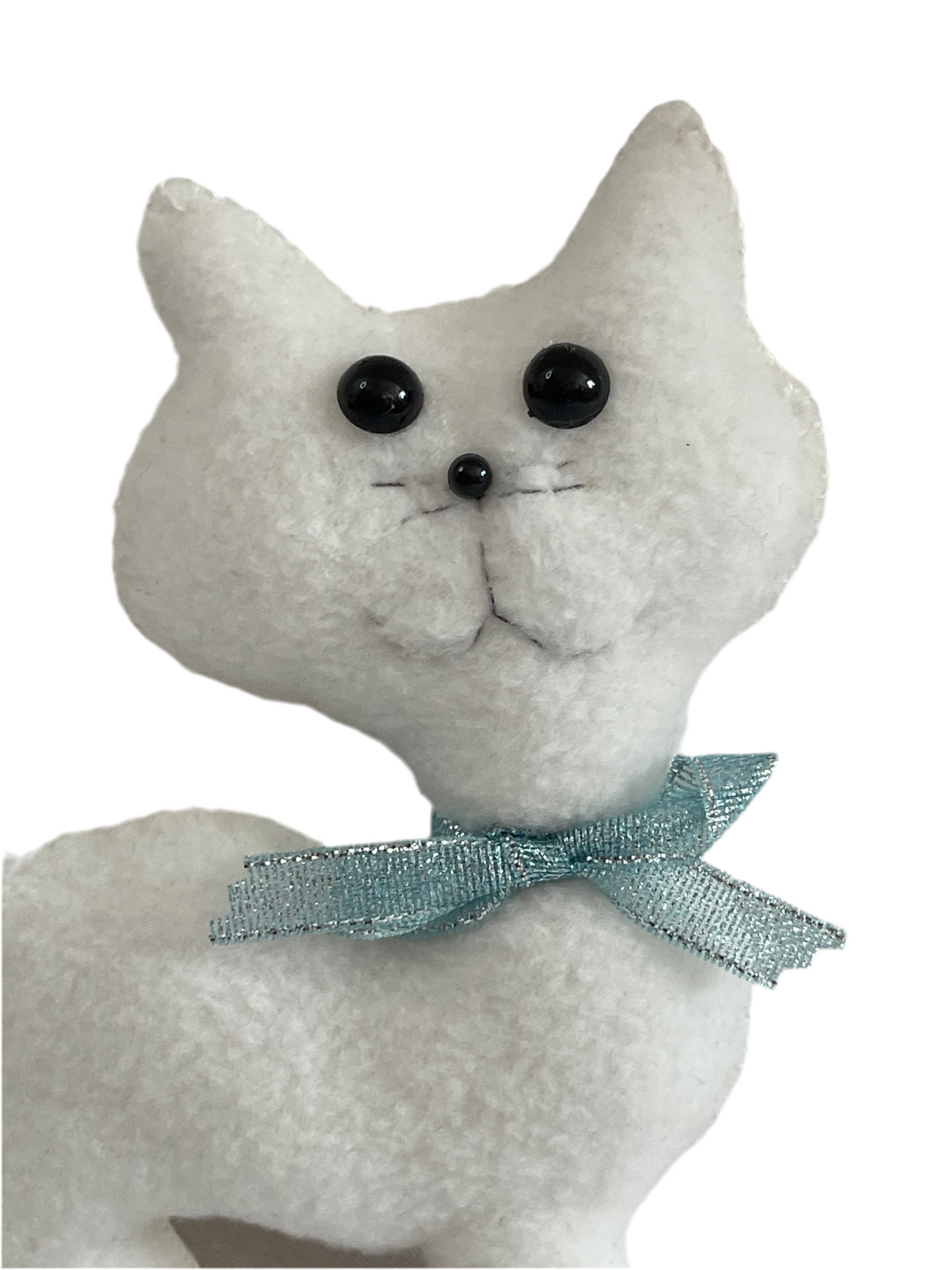 Snowy the Plush Kitty – Soft, Handmade Cuddly Toy