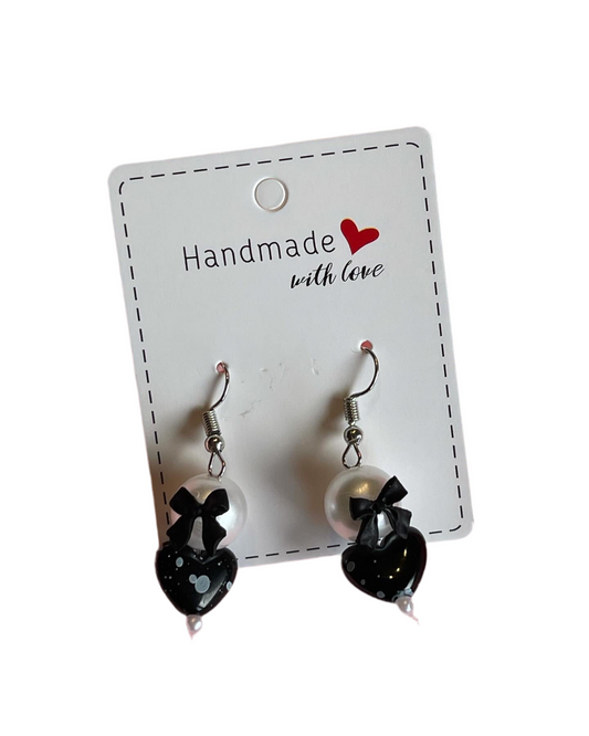 Luna Heart Drop Earrings
