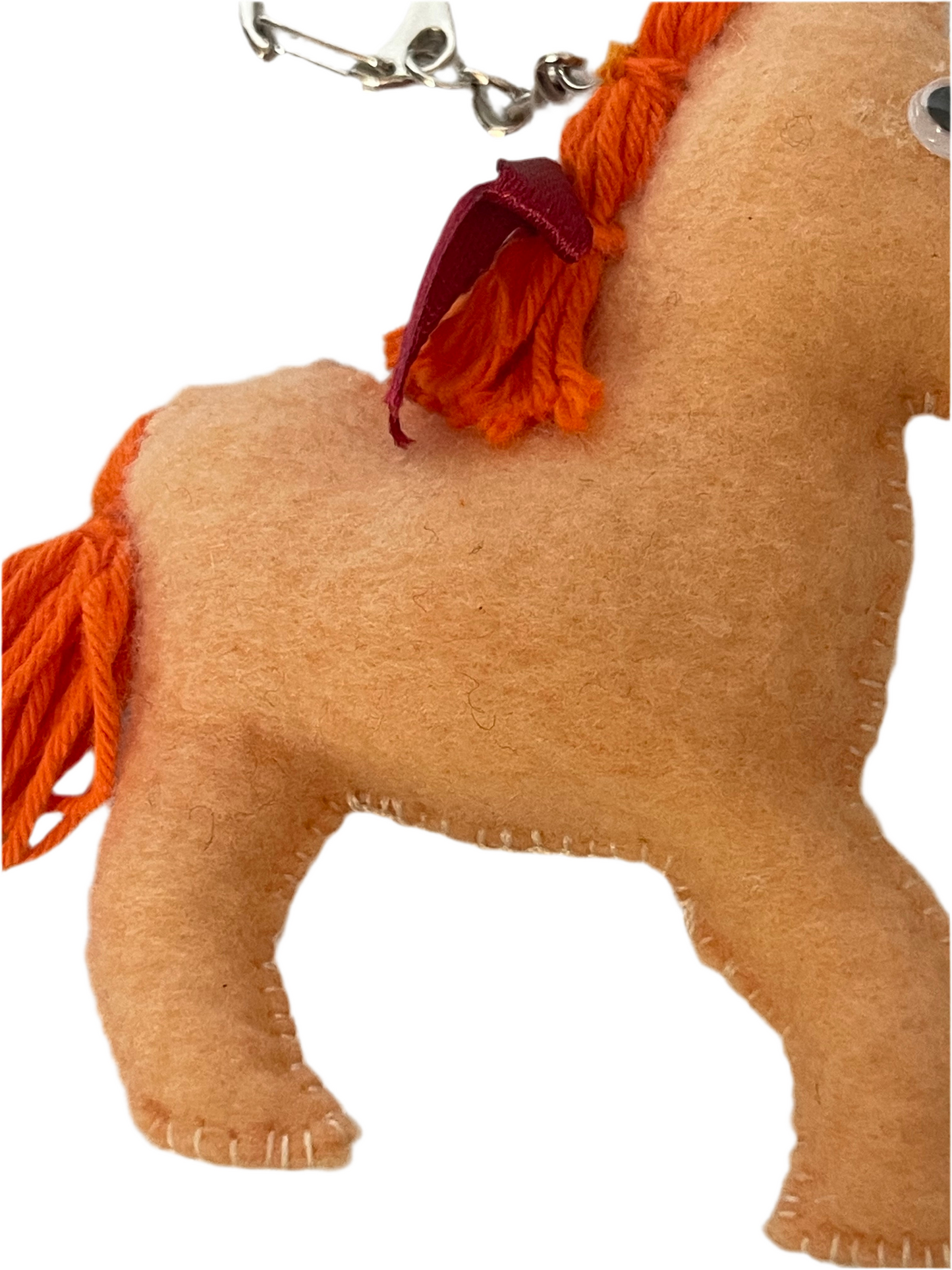 Golden Mane Pony Keychain