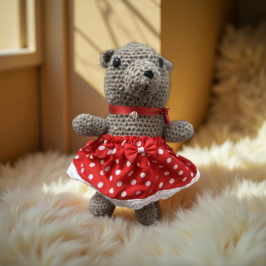 Handmade Crochet Dressed Teddy Bear 🧸✨