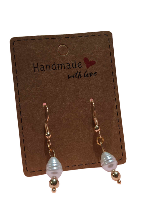 Elara Pearl Drop Earrings