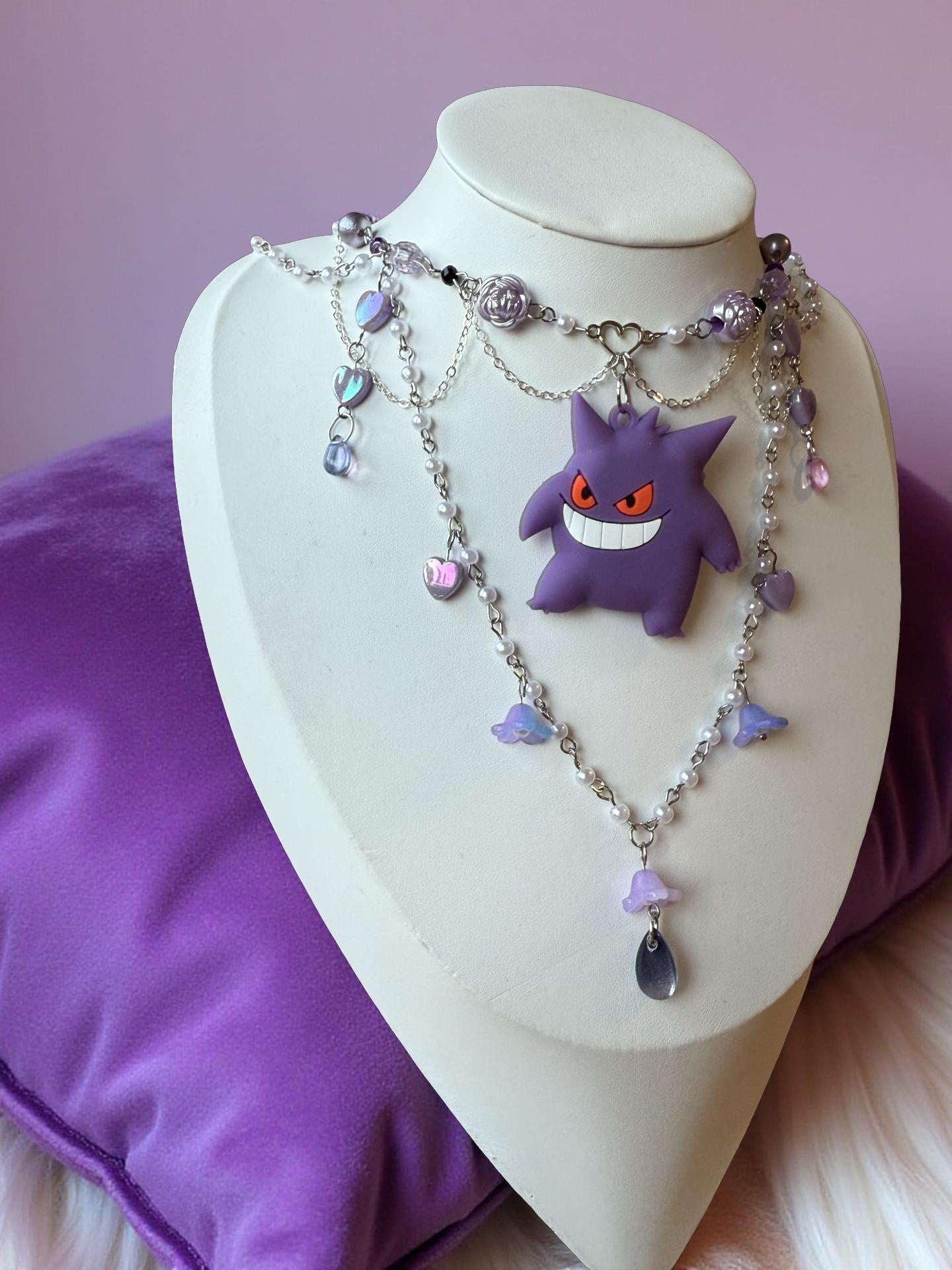 🕯️ Gengar’s Midnight Charm Necklace