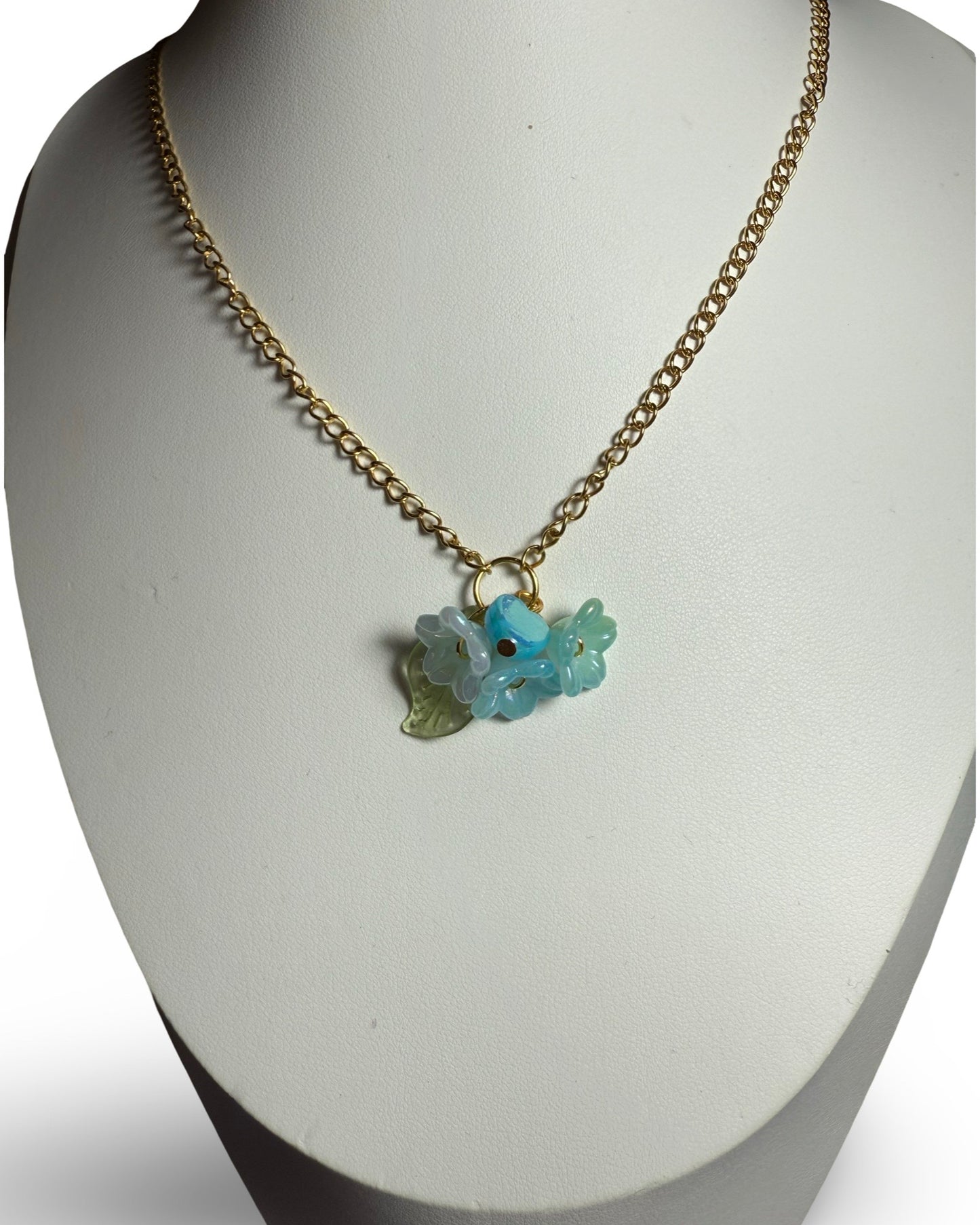 Morning Bloom – Blue Flower Jewelry Set