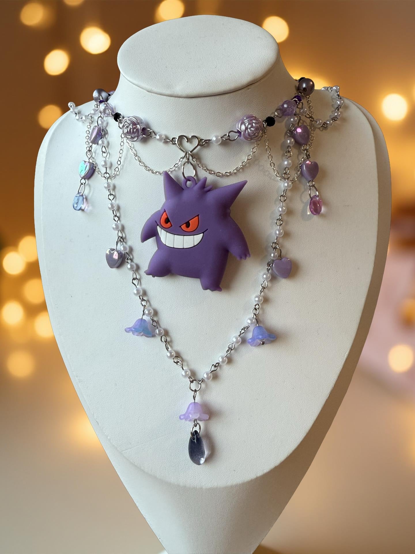 🕯️ Gengar’s Midnight Charm Necklace
