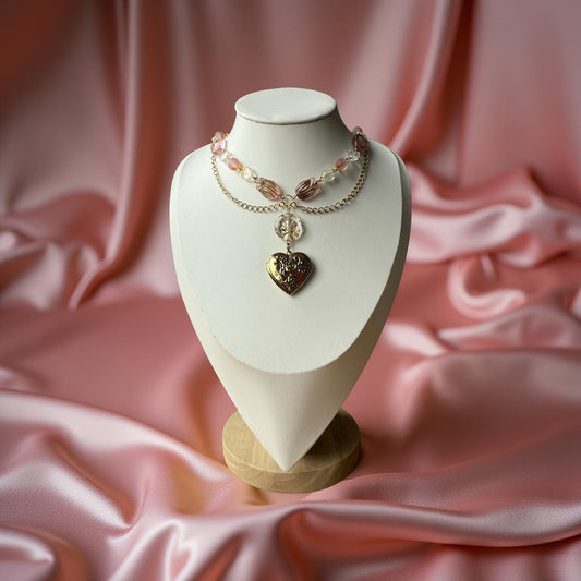 ✨ Rosalie Amorette – Romantic Heart Locket Necklace