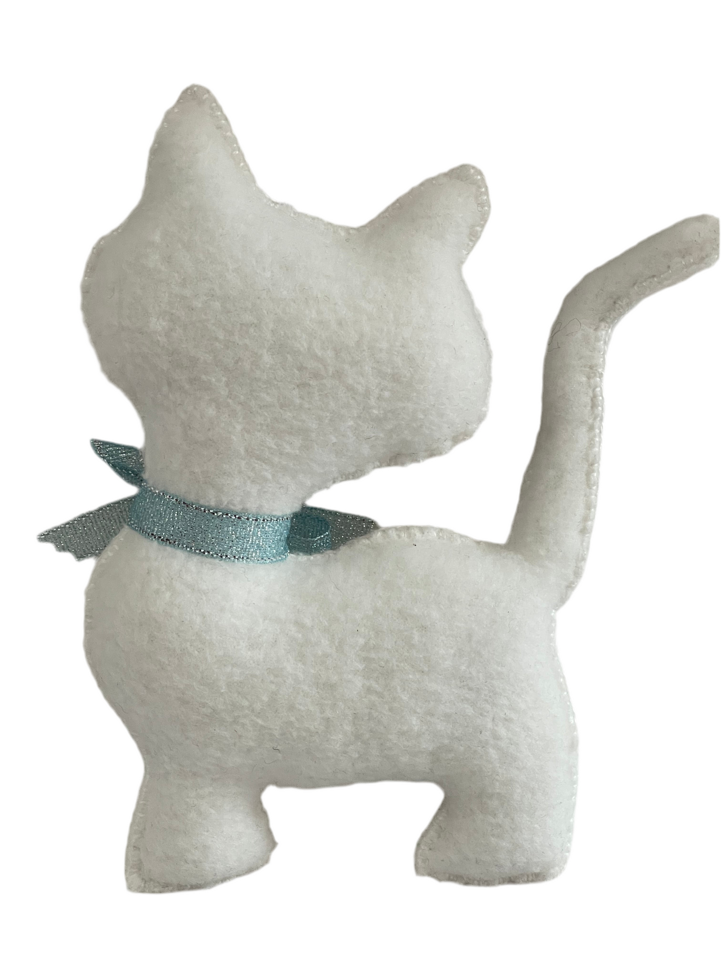 Snowy the Plush Kitty – Soft, Handmade Cuddly Toy