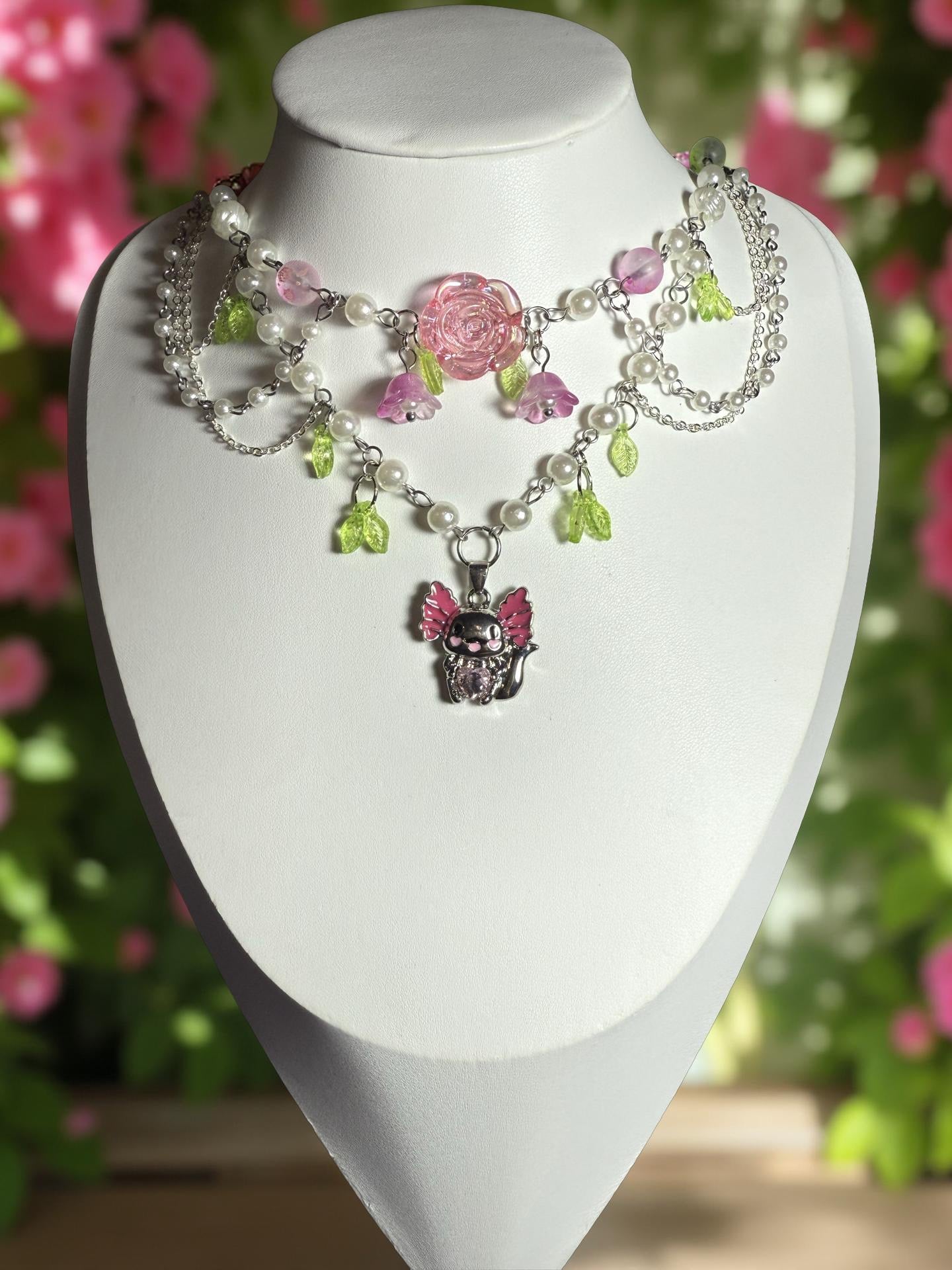 Axolotl Nymph Necklace 🌿✨
