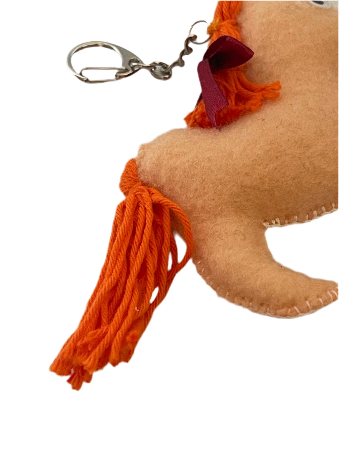 Golden Mane Pony Keychain