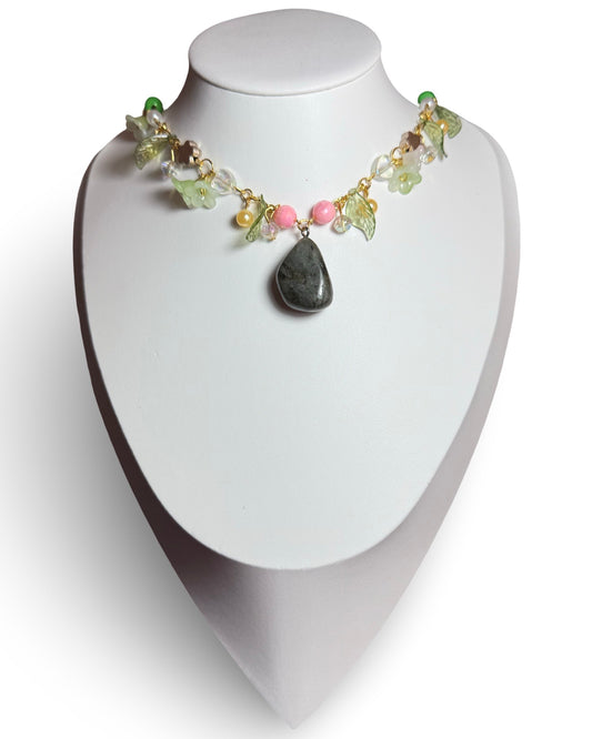 Elowen of the Glade – Fairy Garden Necklace