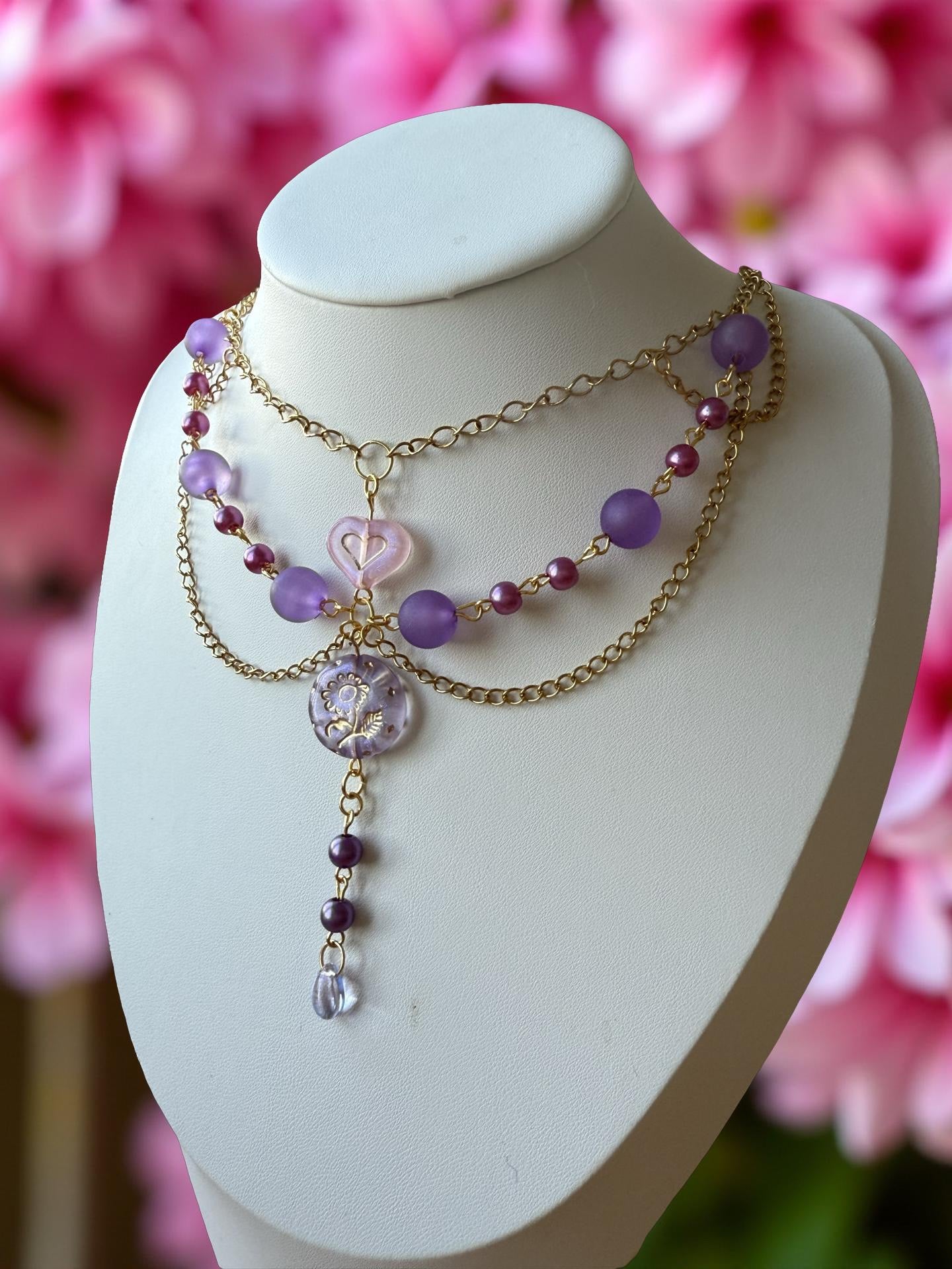 Amariel Heartbloom Necklace 💜🌸