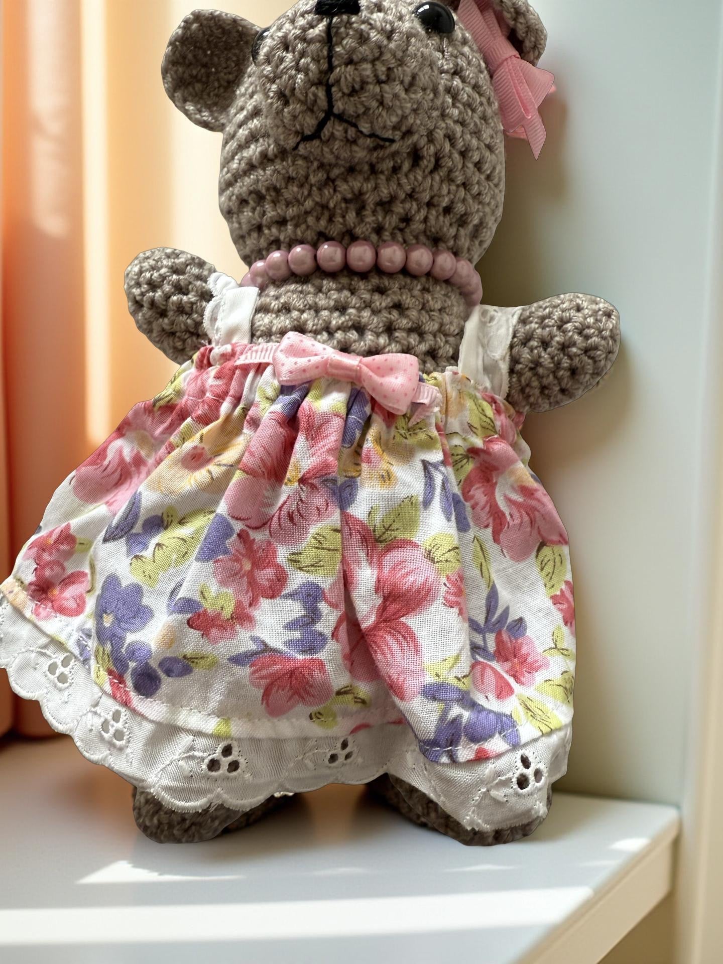 Handmade Crochet Dressed Teddy Bear 🧸✨