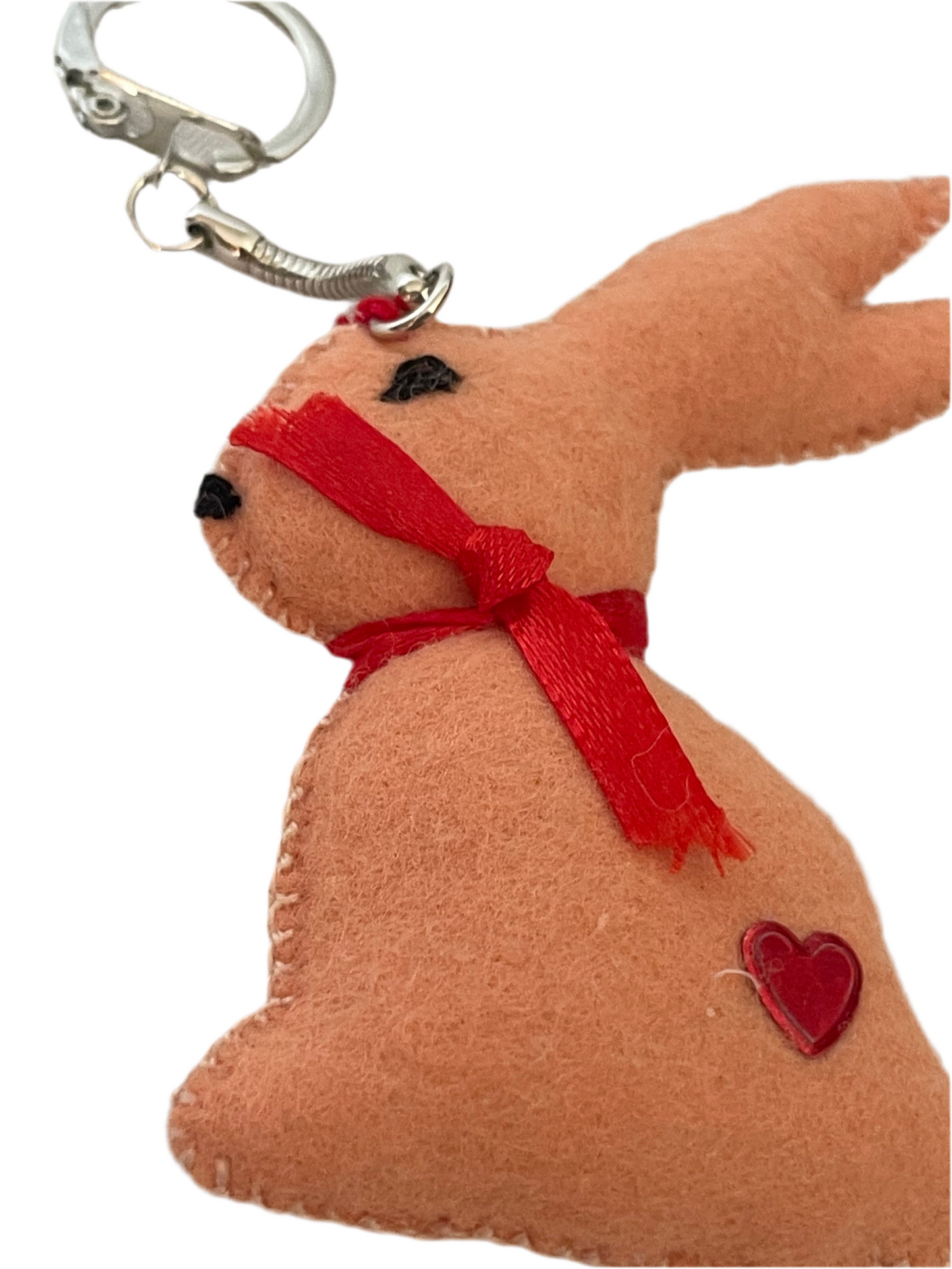 Hoppy Bunny Keychain – Handmade Soft Bunny Charm