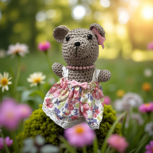 Handmade Crochet Dressed Teddy Bear 🧸✨