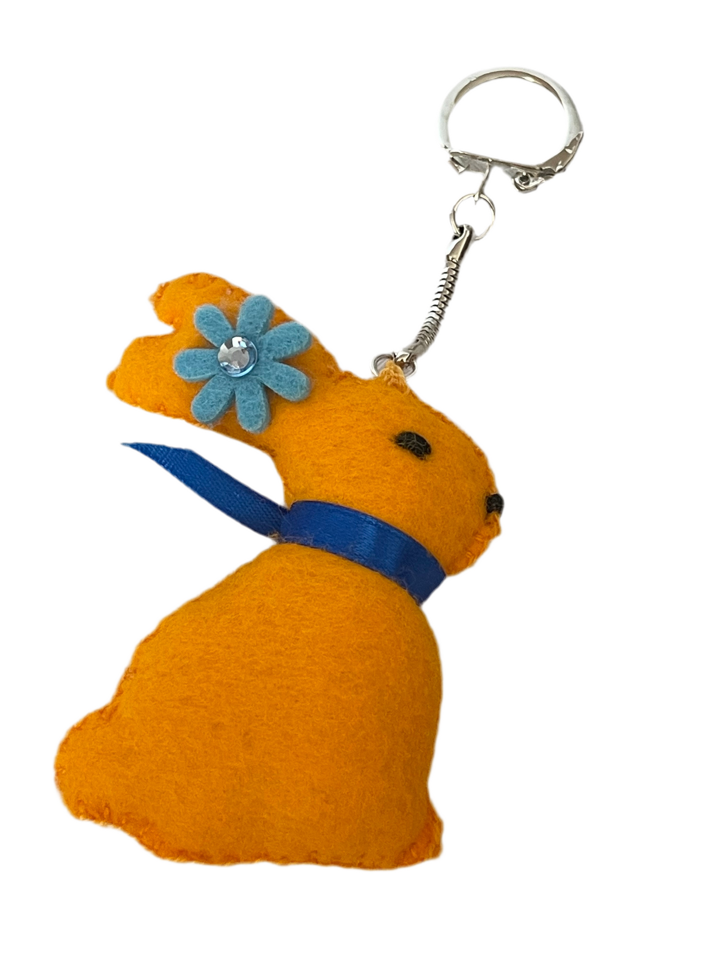 Hoppy Bunny Keychain – Handmade Soft Bunny Charm