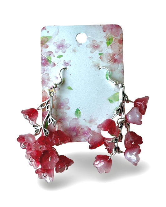 Blushing Petal Rain Earrings