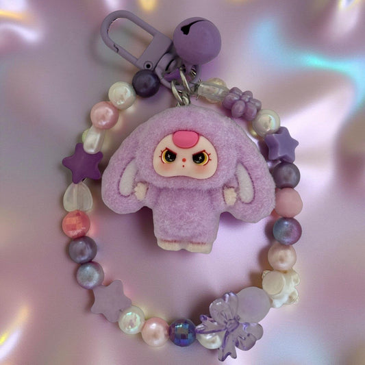 Amethyst Bunny Charm 💜🐰 Keychain