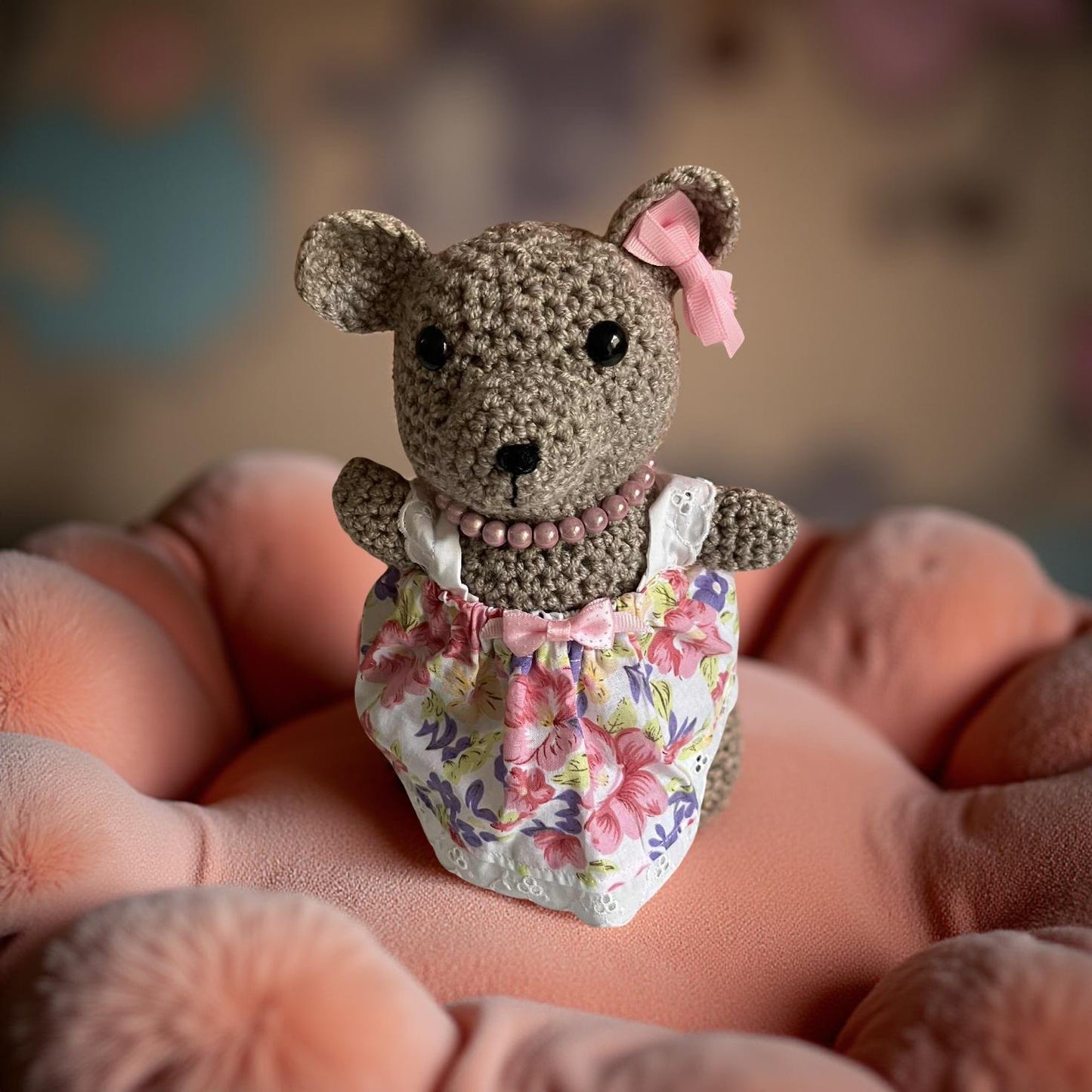 Handmade Crochet Dressed Teddy Bear 🧸✨