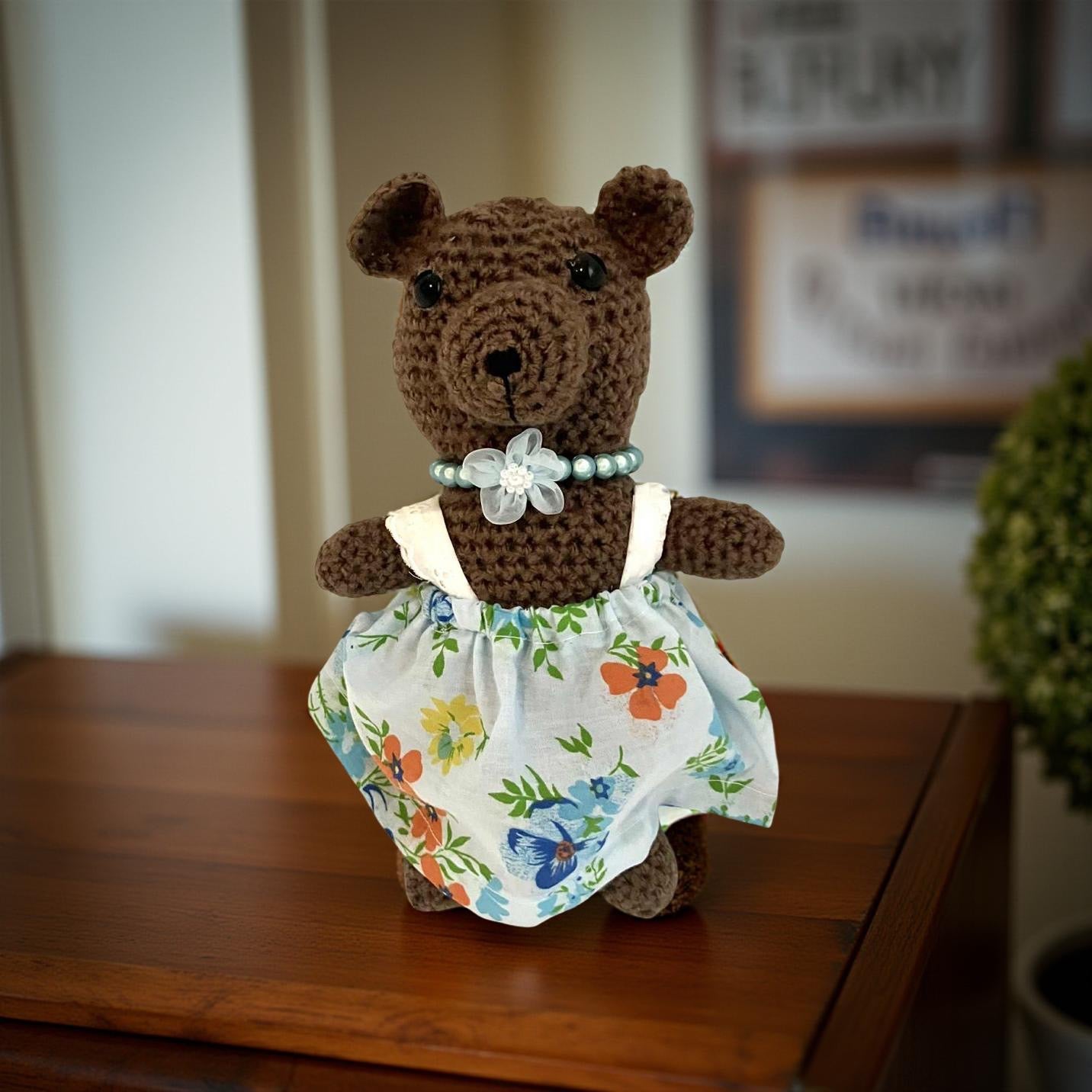 Handmade Crochet Dressed Teddy Bear 🧸✨