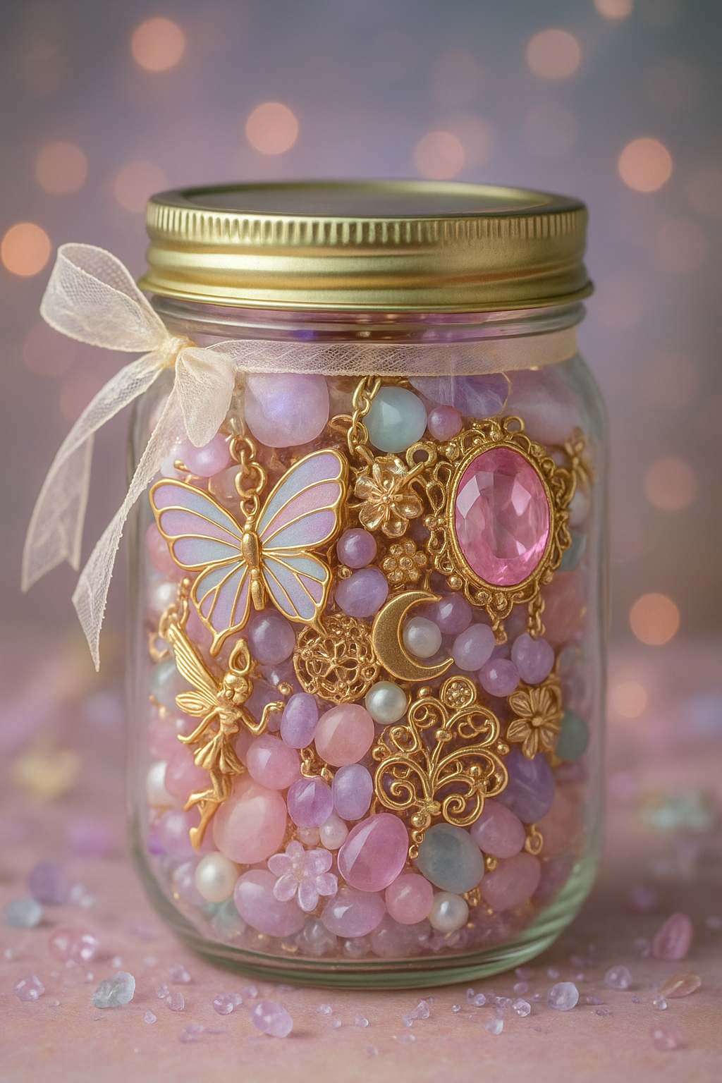 Custom Fairycore Themed Mystery Jewerly Jar 🩷🦄🧚🏻♀️