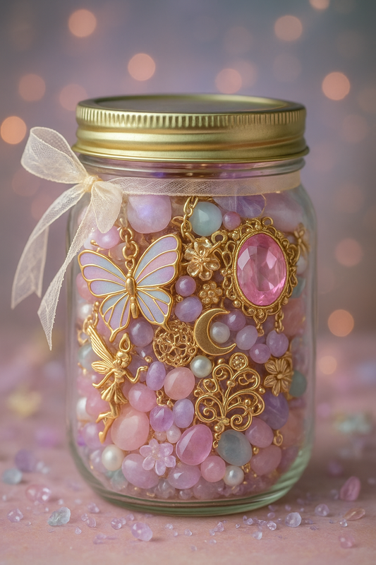 Custom Fairycore Themed Mystery Jewerly Jar 🩷🦄🧚🏻♀️