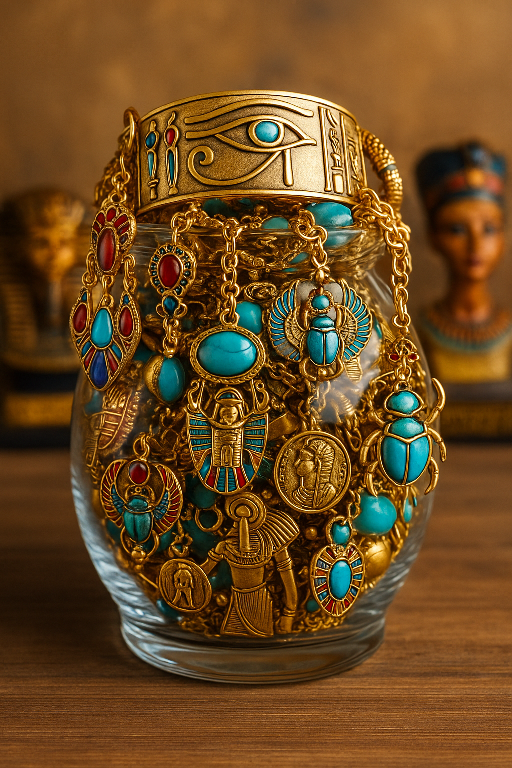 Custom Egyptian Goddess Themed Mystery Jewerly Jar 💎⚱️