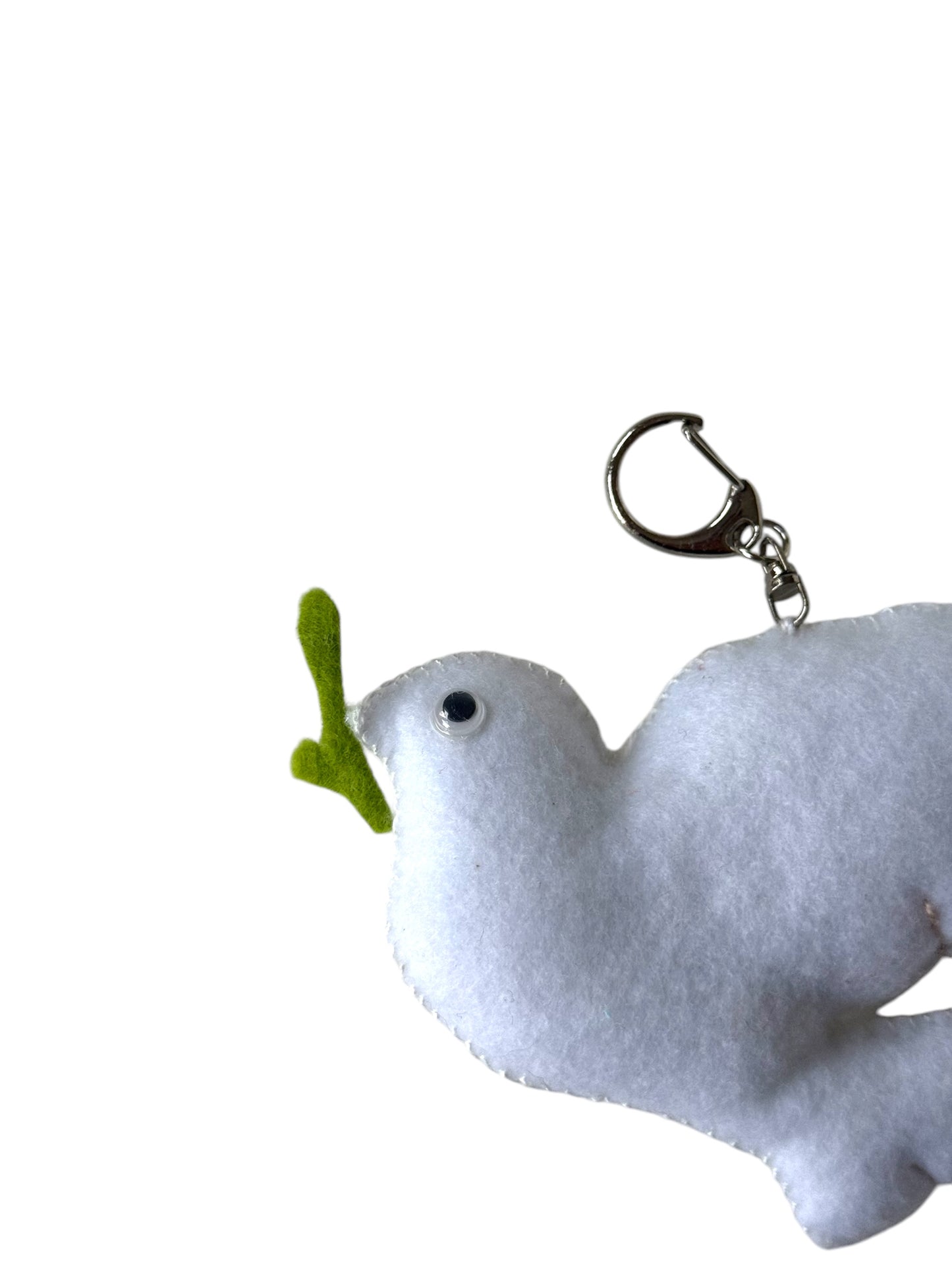 White Dove Keychain