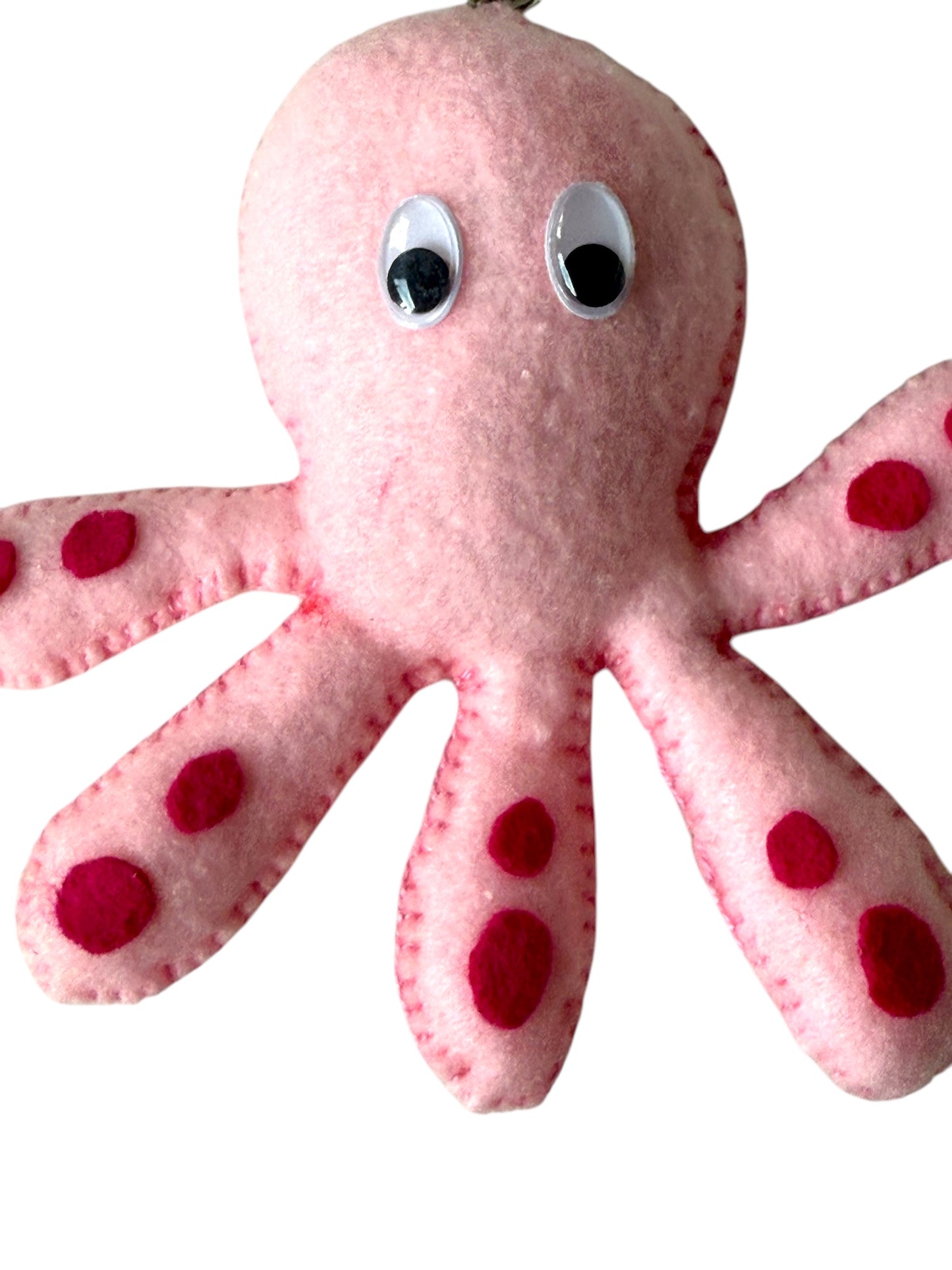 Octopus Felt Keychain