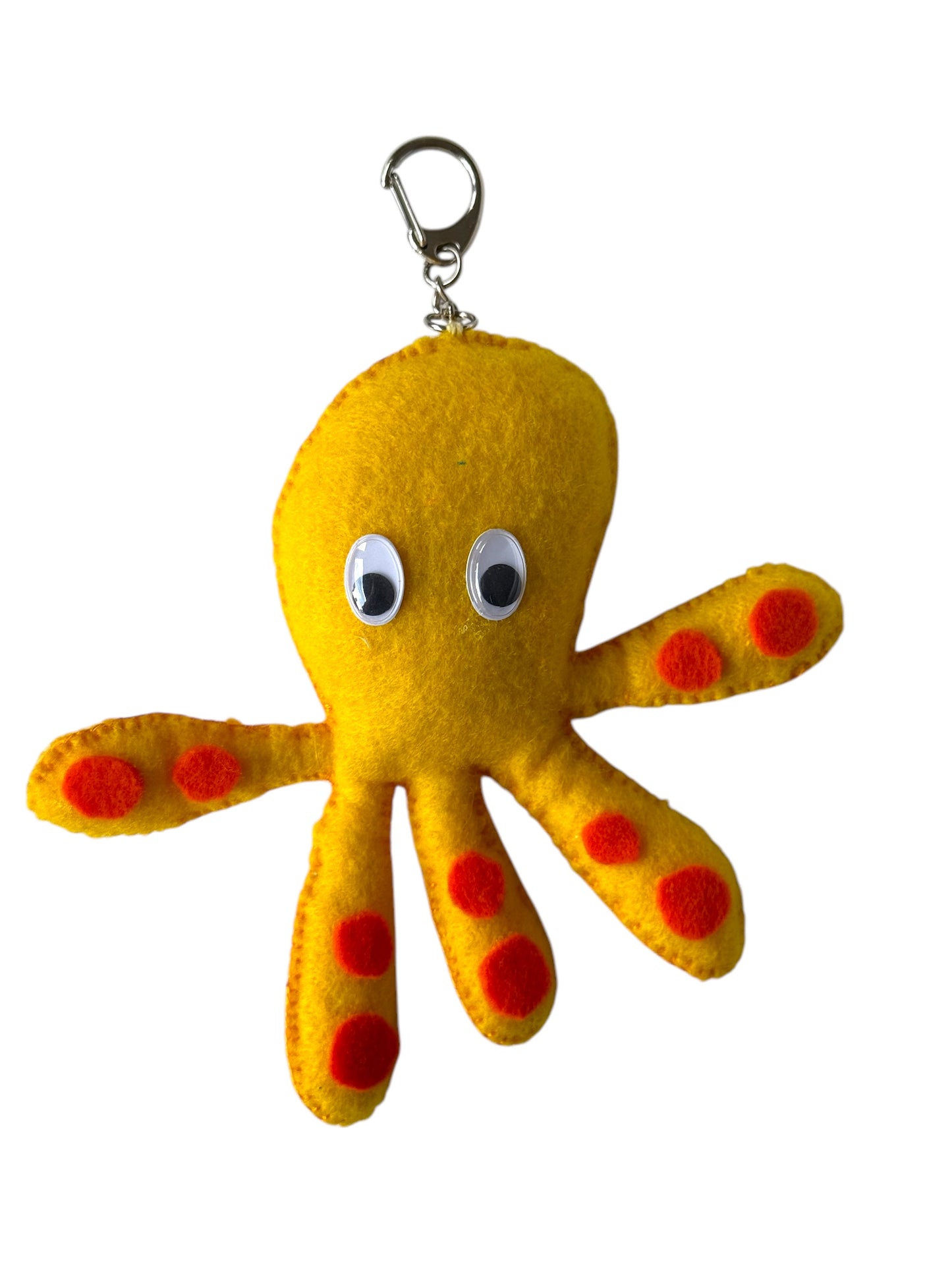 Octopus Felt Keychain