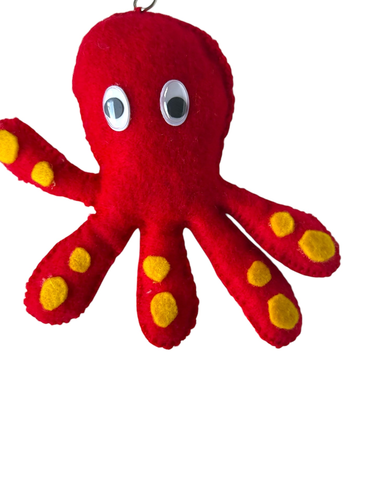 Octopus Felt Keychain
