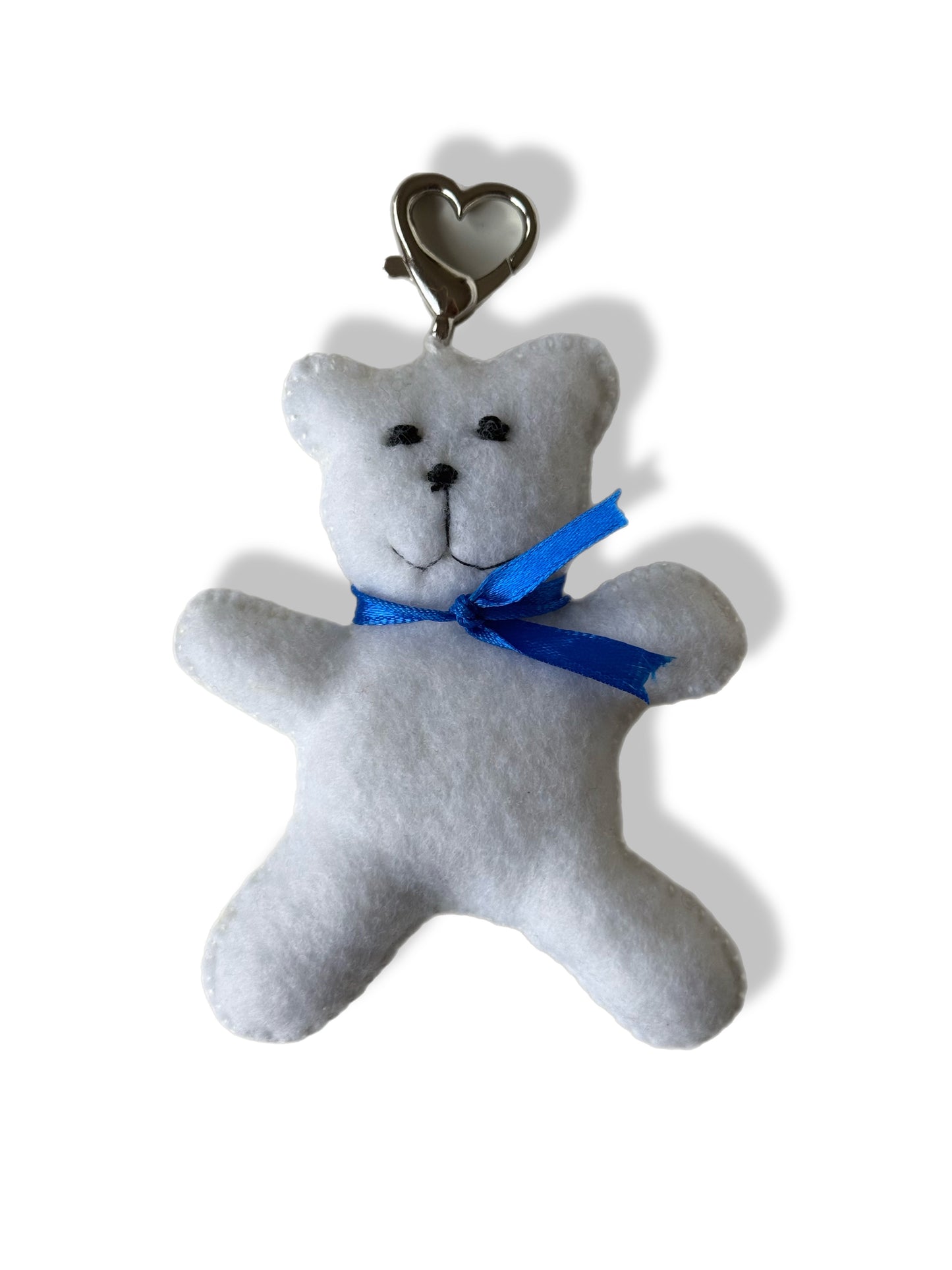 Handmade Felt Teddy Bear Keychain