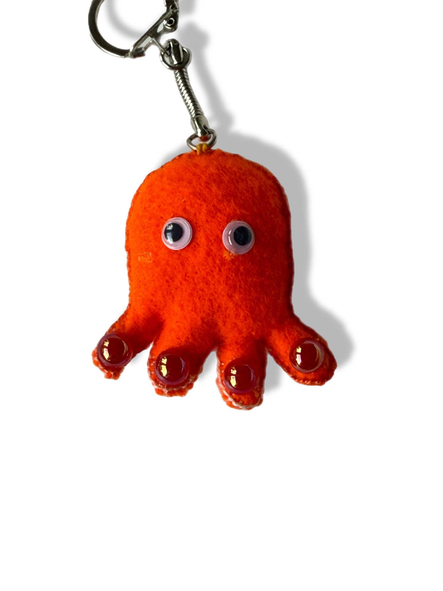 Pearly the Pocket Octopus Felt Keychain