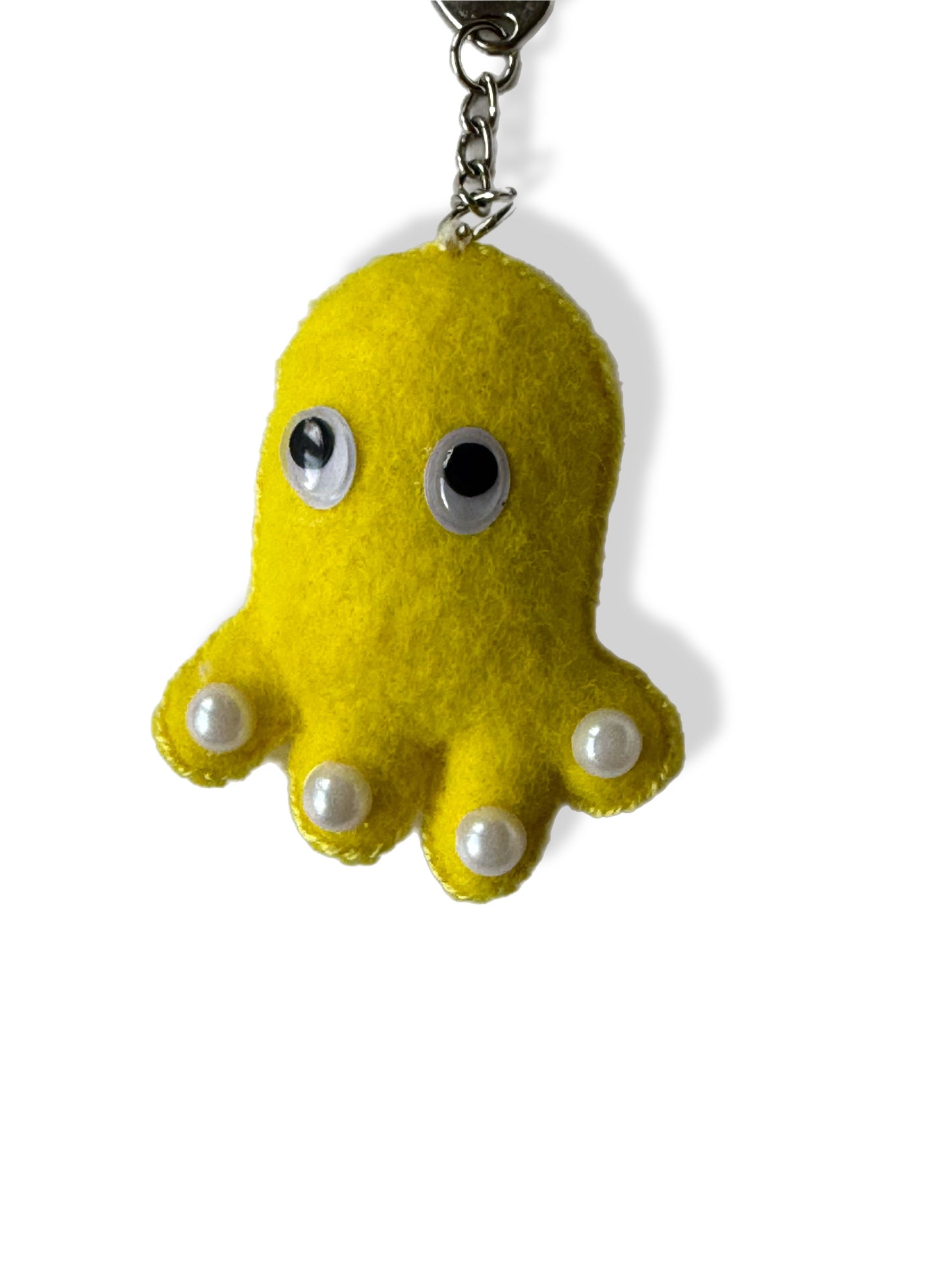 Pearly the Pocket Octopus Felt Keychain